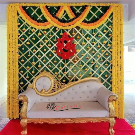 Haldi Backdrop Decoration