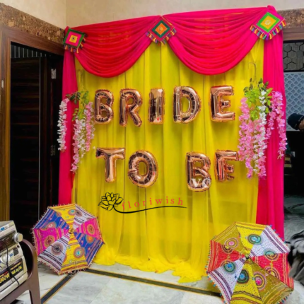 Indoor Haldi Decoration