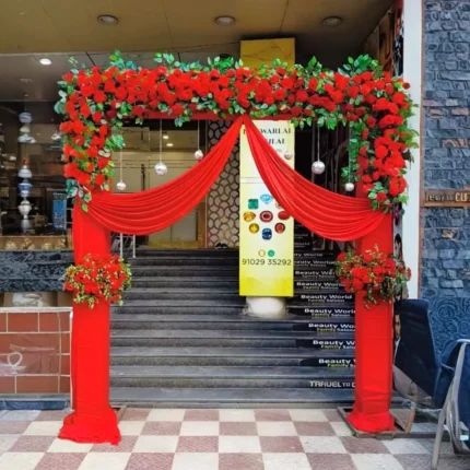 Floral Entrance For Shop Opening