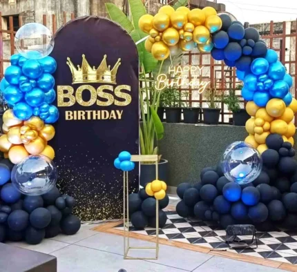 Boss Birthday Balloon Decoration