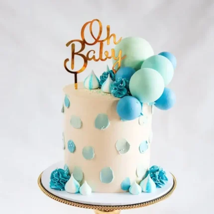Baby Shower Fondant Cake