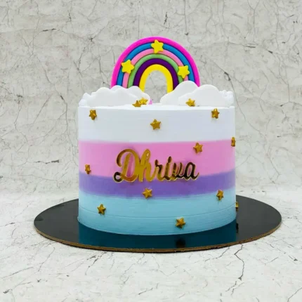 Colourful Rainbow Cake